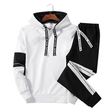 Load image into Gallery viewer, LBL Patchwork Men's Tracksuit Sportswear Autumn Mens Hoodie Set Spring Fashion Letter Printed Sweatsuit Male Trainingspak Mannen