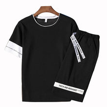 Load image into Gallery viewer, LBL Patchwork Men's Tracksuit Sportswear Autumn Mens Hoodie Set Spring Fashion Letter Printed Sweatsuit Male Trainingspak Mannen