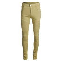 Load image into Gallery viewer, SFIT 2019 Streetwear Mens Ripped Biker Jeans Homme Men's Motorcycle Slim Black White Blue Moto Denim Joggers skinny jeans men