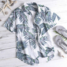 Load image into Gallery viewer, US Men's Hawaiian Shirt Summer Floral Print Beach Short Sleeve Casual Luau Shirt Tops Holiday Shirts Tops