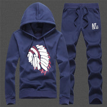 Load image into Gallery viewer, Men's Winter Tracksuits Casual Sportswear Sweatshirts Mens Set 3 Pieces Warm Vest Sweatpants Hoodie Letter Printed Plus Size 5XL