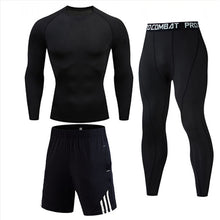 Load image into Gallery viewer, Men's full suit tracksuit Compressed clothes Sport Wear For Men Run Base layer set  Gym Jogging Suit Fitness Tights leggings rashgard male Thermo underwear xxxxl