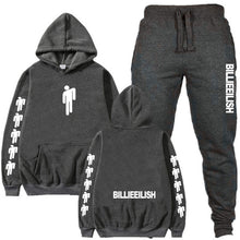 Load image into Gallery viewer, Billie Eilish Piece Tracksuit Women Men Off White Hoodie Sweatshirt Female Sport Pullover Suits Men's Sport Suit Set Tracksuit