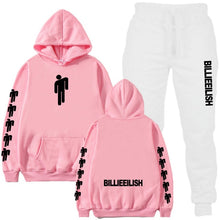 Load image into Gallery viewer, Billie Eilish Piece Tracksuit Women Men Off White Hoodie Sweatshirt Female Sport Pullover Suits Men's Sport Suit Set Tracksuit