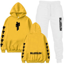 Load image into Gallery viewer, Billie Eilish Piece Tracksuit Women Men Off White Hoodie Sweatshirt Female Sport Pullover Suits Men's Sport Suit Set Tracksuit