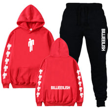 Load image into Gallery viewer, Billie Eilish Piece Tracksuit Women Men Off White Hoodie Sweatshirt Female Sport Pullover Suits Men's Sport Suit Set Tracksuit