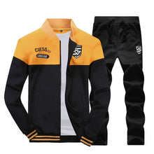 Load image into Gallery viewer, Riinr New Casual Tracksuit Men Autumn Zipper Jackets+Pants 2 Pieces Sets Male Slim Fit Sportswear Brand Fashion Men's Solid Set