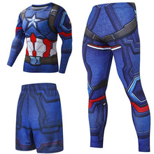 Load image into Gallery viewer, Superhero Compression Tracksuits Men's Sport Suit Quick Dry Running sets Clothes Sports Joggers Training Gym Fitness Man Set