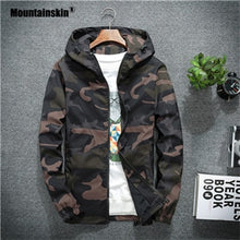 Load image into Gallery viewer, Mountainskin Men's New Jackets Spring Autumn Casual Coats Hooded Jacket Camouflage Fashion Male Outwear Brand Clothing 5XL SA637