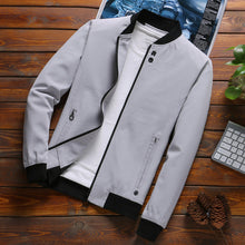 Load image into Gallery viewer, MANTLCONX Newest Solid Autumn Mens Bomber Jackets Male Casual Zipper Summer Jacket Men Spring Casual Outwear Men Thin Jacket
